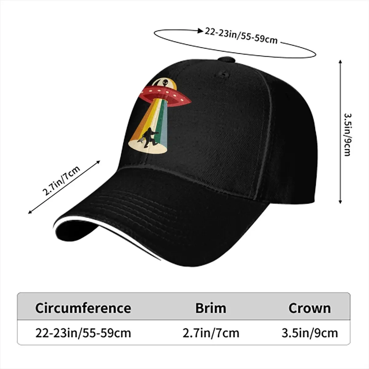 Carrying Canadian Goose Hunter Alien Baseball Cap Men Hats Women Visor Protection Snapback Bigfoot Sasquatch Caps