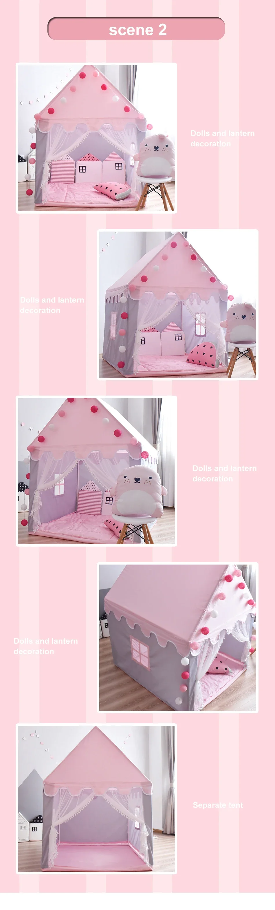 Large Children Toy Play Tent  - 1.35M