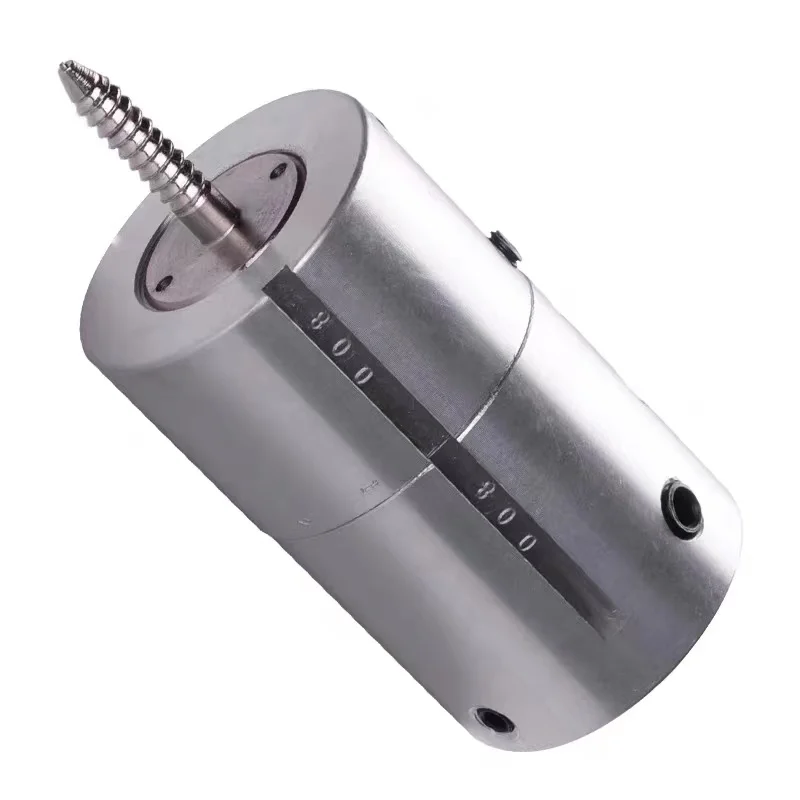 Aluminum Eccentric Chuck M33x3.5 Threaded With Wood Screw And Scale For