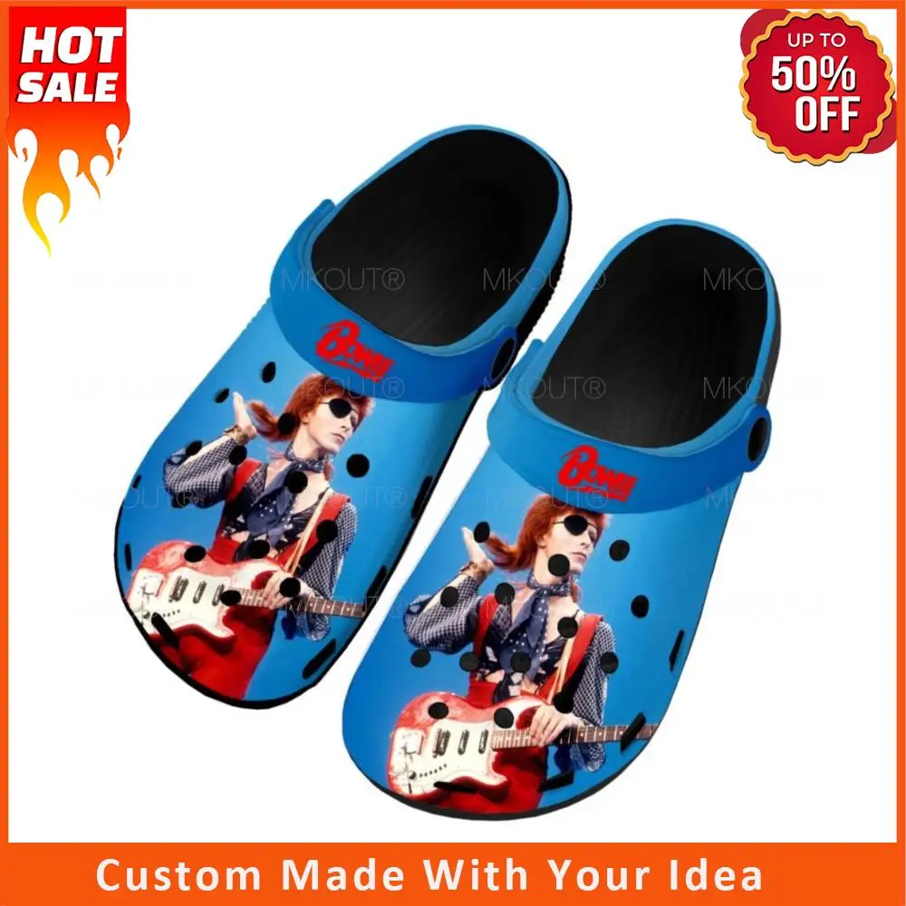 

David Rock Star Singer Home Clogs Custom Water Shoes England Bowie Mens Womens Teenager Shoe Garden Clog Beach Hole Slippers