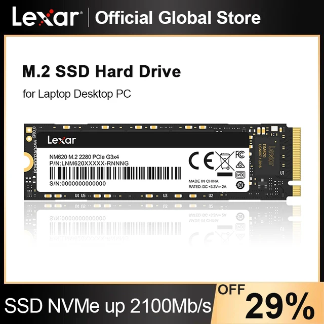 Lexar NM610 M.2 SSD 250GB 500GB 1TB NVMe ssd M.2 2280 PCIe Hard Drive Disk SSD Internal Solid State Drive for Laptop Desktop PC 1