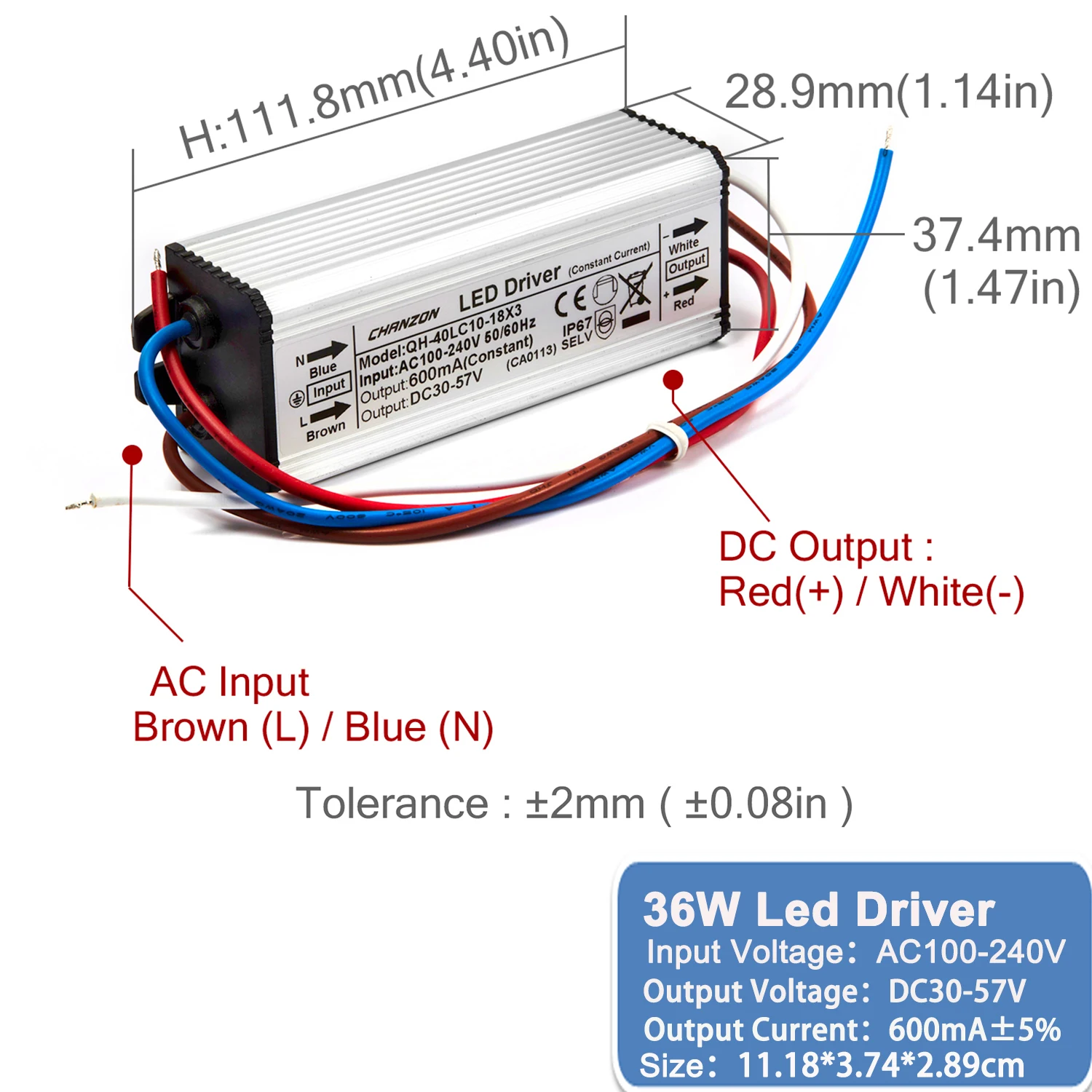600mA DC30-57V