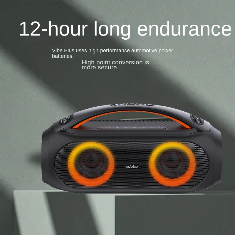 Беспроводная Bluetooth-Колонка XDOBO Vibe Plus, портативная звуковая колонка большой мощности 80 Вт, компьютерные колонки TWS, водонепроницаемая уличная бумбокс