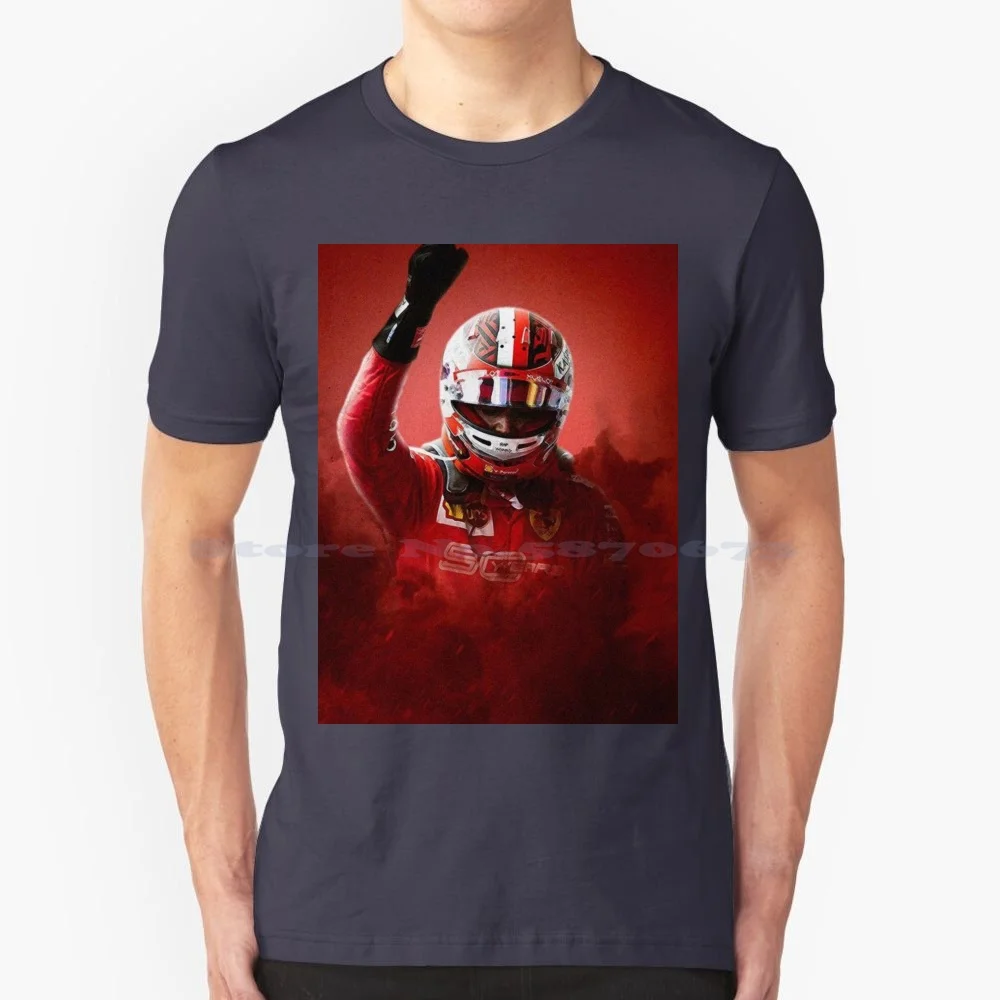 Maglietta Charles Leclerc Maglietta 100% Cotone Charles Leclerc