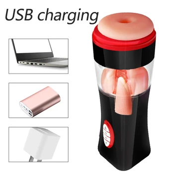 Automatic Blowjob Male Masturbators For Men Real Adult Goods 18 Sucking Machine men's Silicone Vagina Doll Sexy Masturbation Toy 4