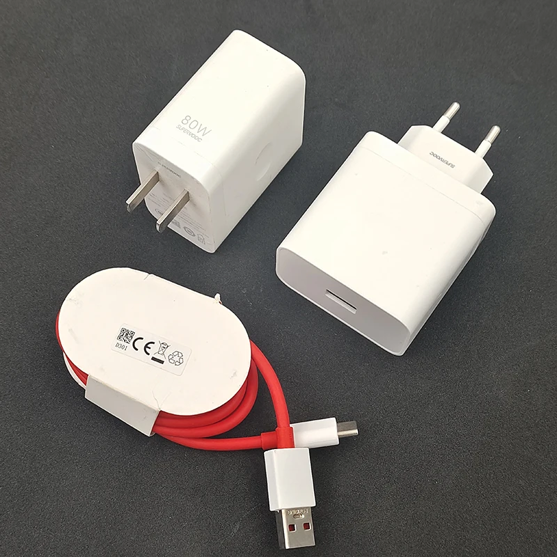 SuperVooc 80W Fast Charging Power Adapter - EU/US Plug
