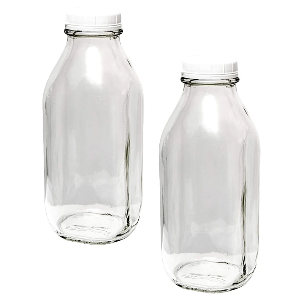 

Milk Glass Bottles Wholesale Bottle Jug Vintage Lids Container Jars Jar Small Drinking Reusable With