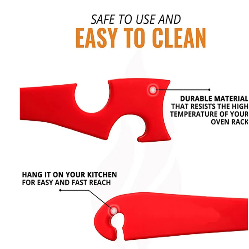 Oven push pull tool oven, baking tray tool, kitchen multifunctional push-pull rod, non scalding hand push-pull tool
