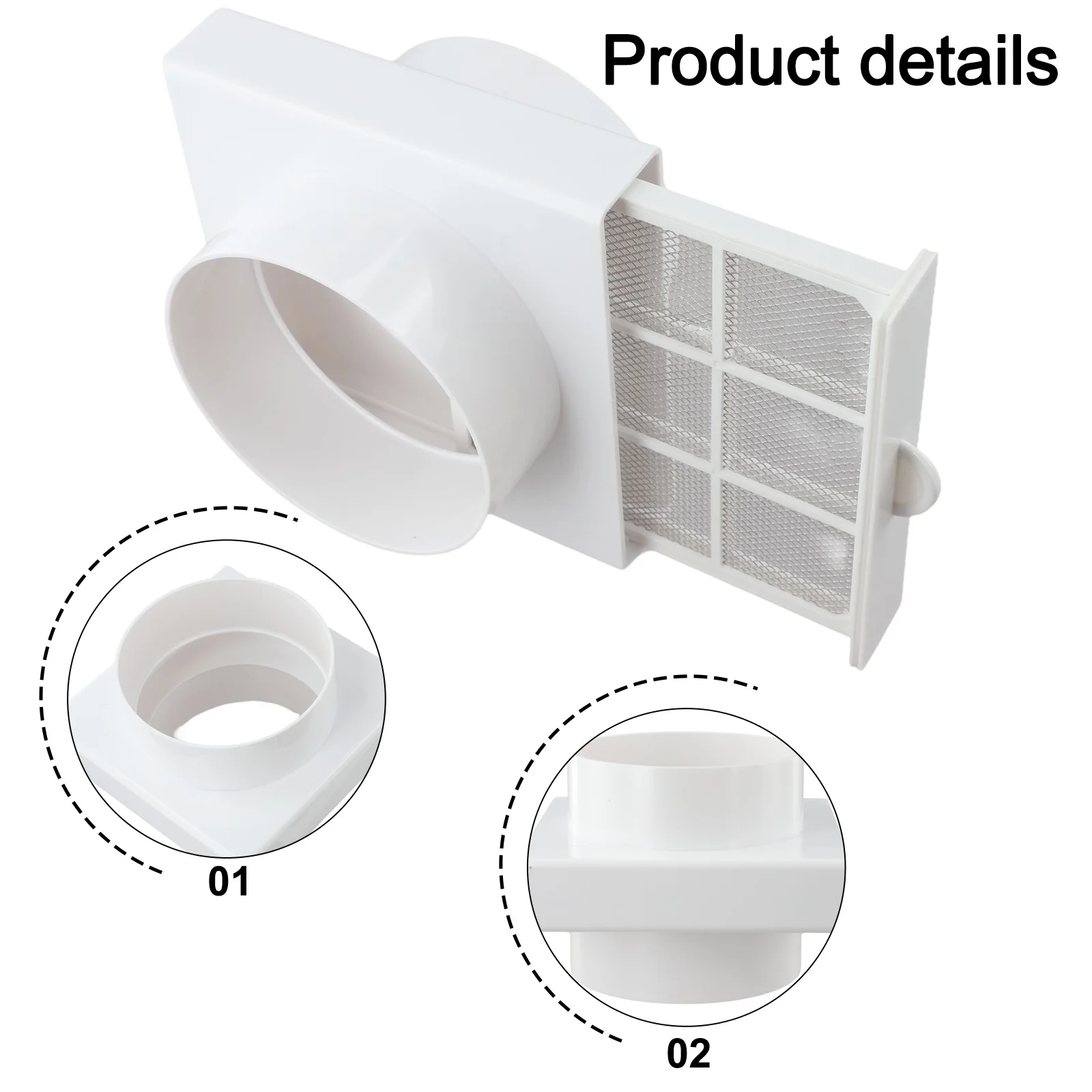 Removable Filter Aluminum Foil Tube Filter Indoor Air Quality 110mm ...