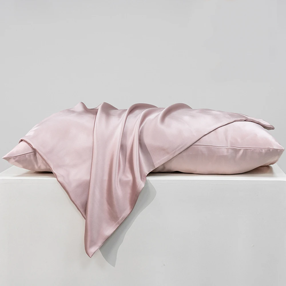 Japanese Size Silk Pillowcase Pure Natural Mulberry Silk Pillowcase With Hidden Zipper 19 Momme