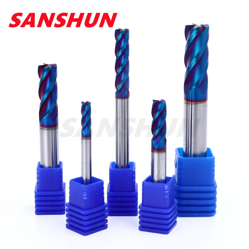 HRC65 Corner Radius End Mill CNC R Bullnose Cutter Tungsten Carbide