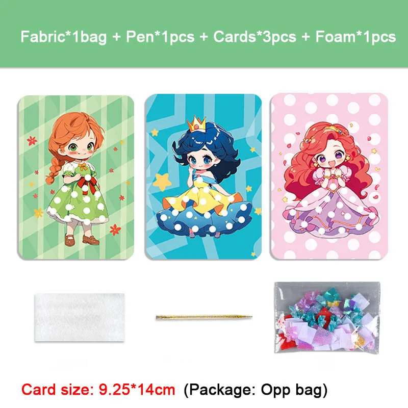 Fabric Art Frenzy: Princess Dress-Up Animal Puzzle & DIY Craft Kit