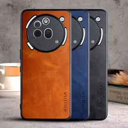 Luxury Vintage Leather Phone Case Cover for Nothing Phone (3) (Yellow)