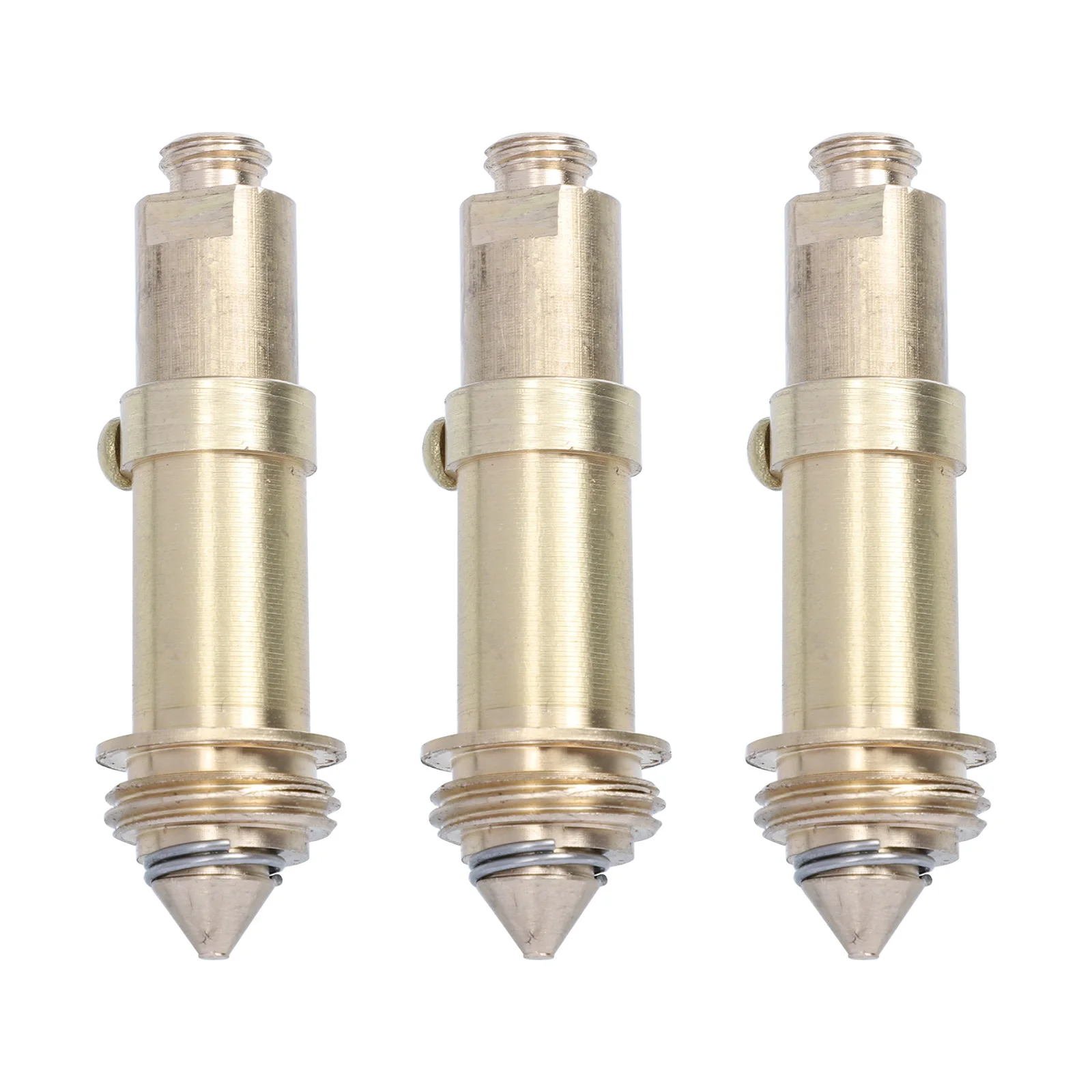 

3 Pcs Bolts Brass Bounce Movement Click Clack Plug Push Spring Sink Industrial Pop-up