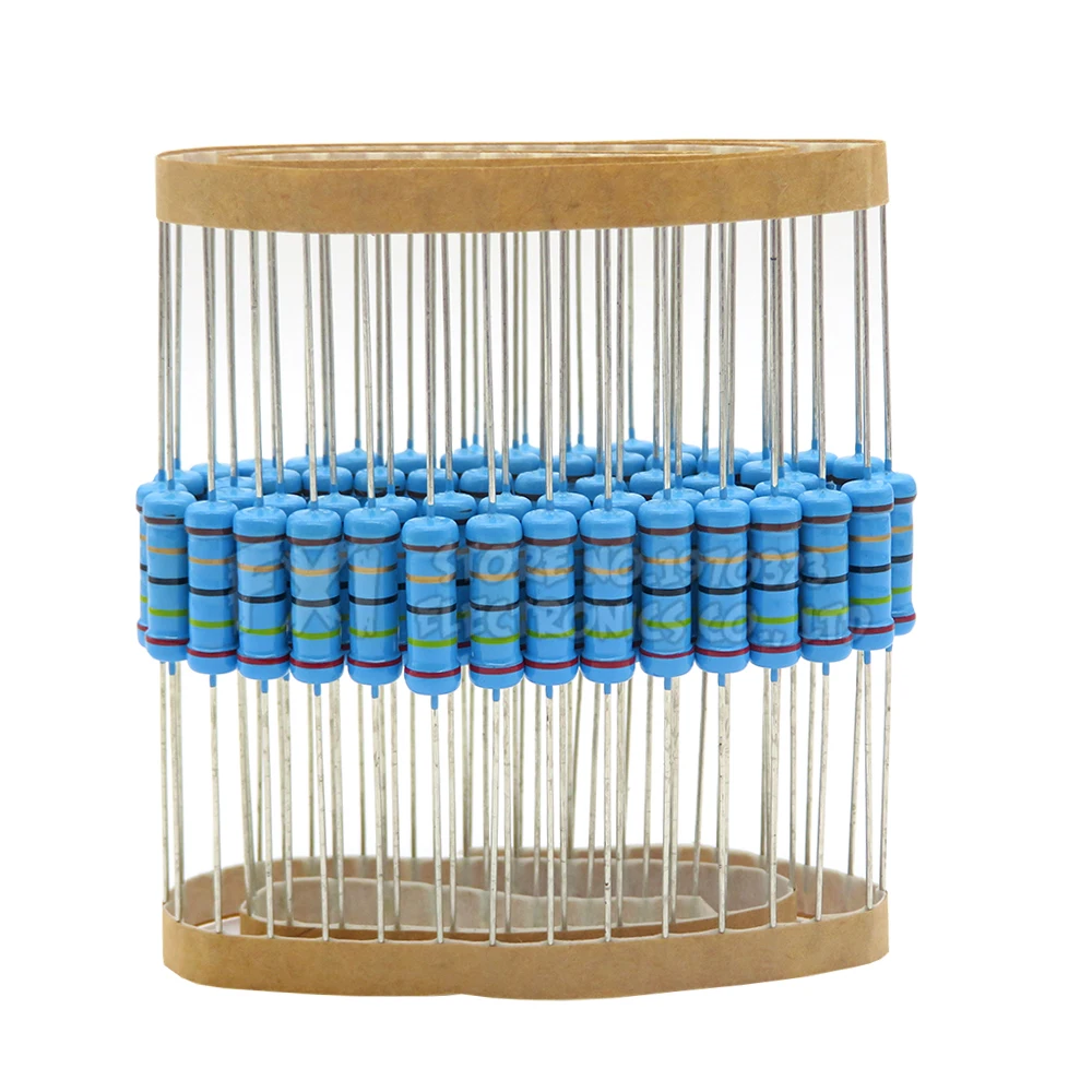 Metal Film Resistor Metal Film Resistors 20pcs 2W Metal film resistor 1% 1R ~ 1M 2.2R 4.7R 10R 22R 47R 100R 220R 470R 1K 10K 100K 2.2 4.7 22 47 100 220 470 ohm