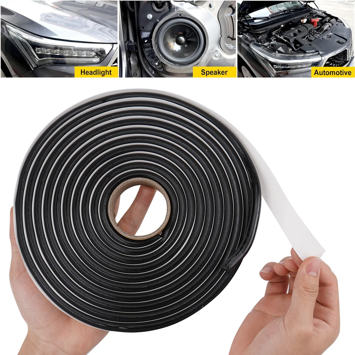 Headlight Sealant Seal Snake Car Headlamp Glue Butyl Rubber Glue Reseal Hid Headlamps Taillight Shield Waterproof Tapes