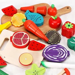 Jeu de découpe de fruits et légumes pour enfants, ensemble de jouets de cuisine, cuisine, cuisine, Cosplay, fruits 