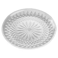 Round Fruit Trays Acrylic Clear Snack Plate Transparent Round Dessert Plate for Biscuits Snacks Desserts Candies Cakes 1