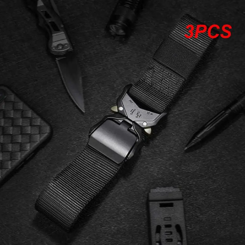 

Мужской тактический ремень с пряжкой из сплава, 3 шт.