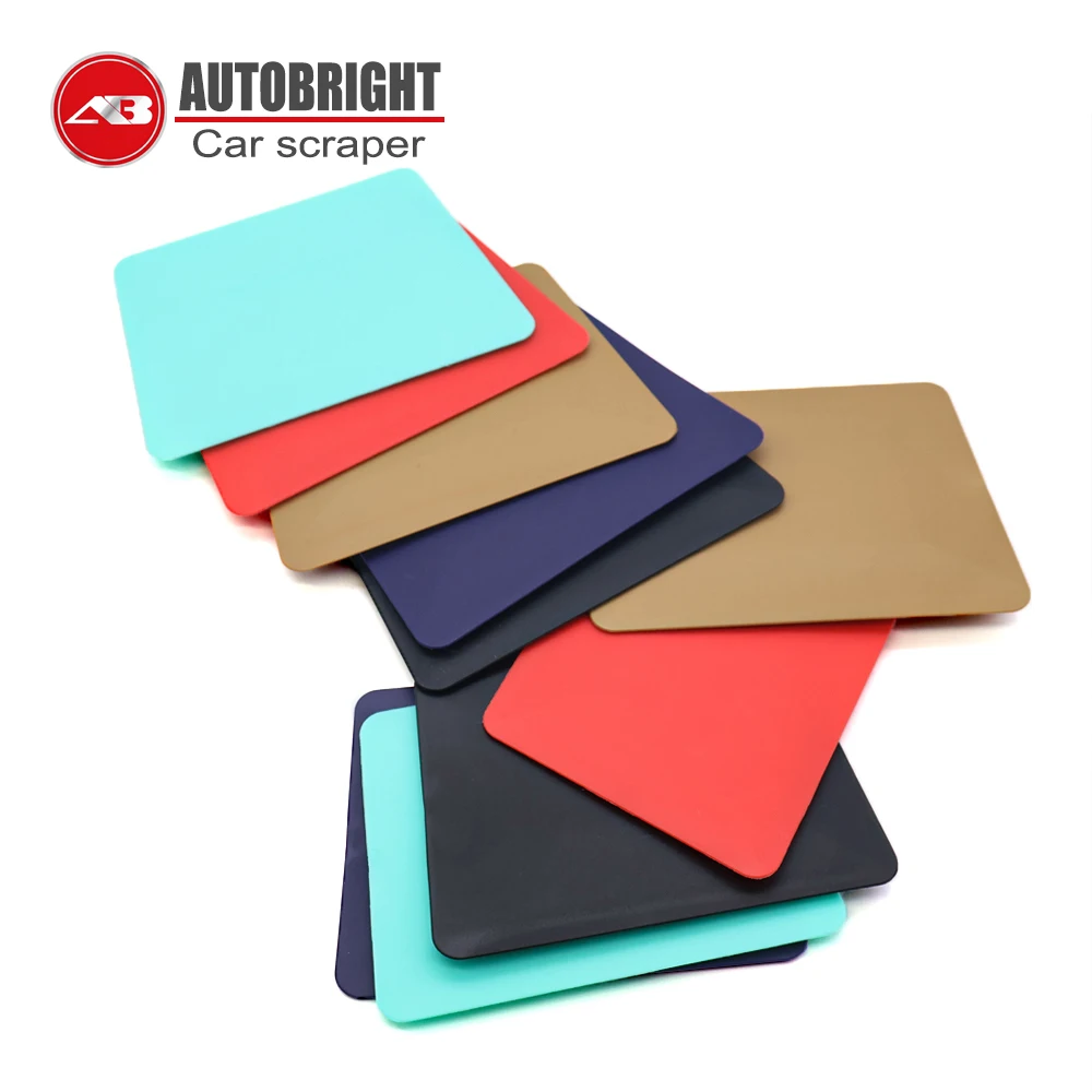 AUTOBRIGHT 5색 하드 소프트 트라페조이드 PPF 스퀴지 전문가용 자동차 필름 엣지 스무딩/트리밍 코너 어플리케이션 도구