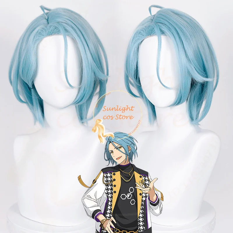 

Сумасшедший: B Himeru косплей парик 35 см синий серый парик термостойкий синтетический парик Хэллоуин ES merumeru hmr аниме парики