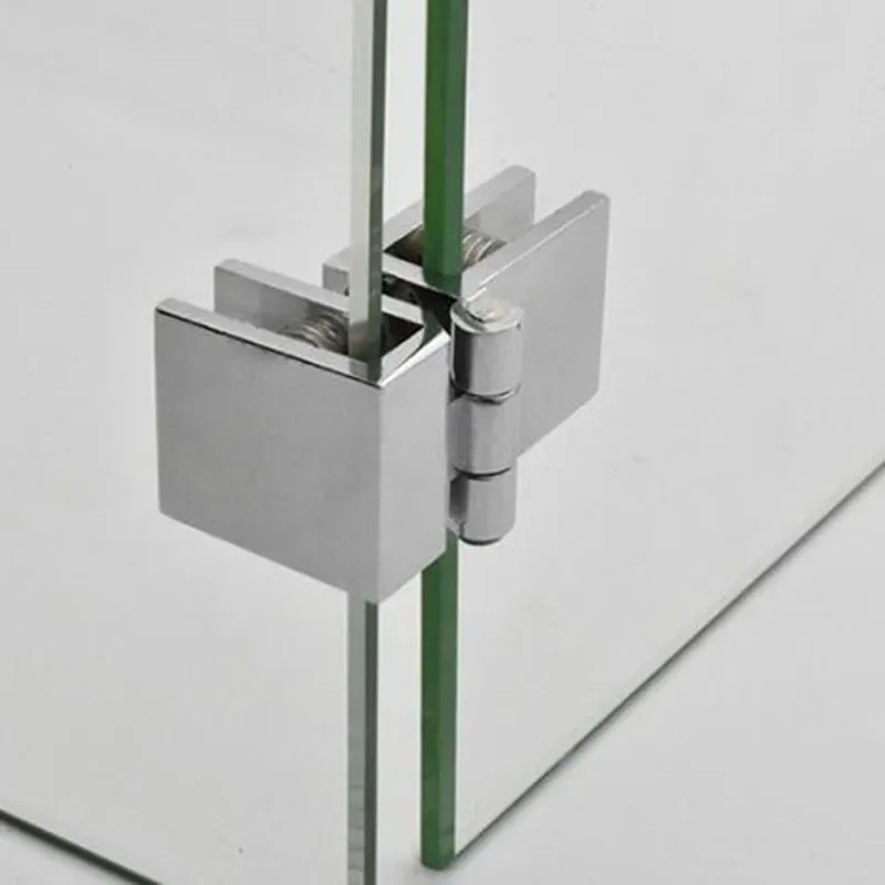 90 180 Degree Install Glass Clamp Zinc Practical Durable Cabinet Door Hinge Bathroom Furniture Cupboard