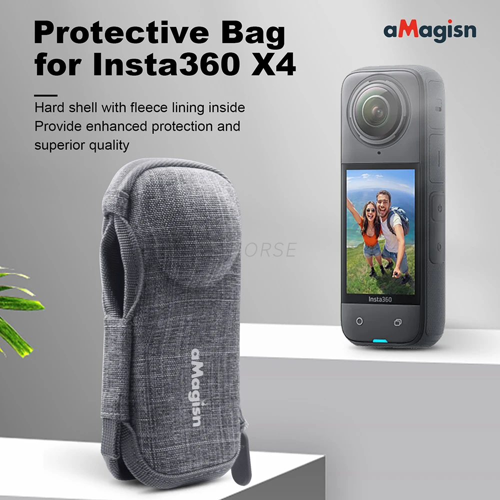 Insta360 X4 용 미니 보관 케이스, 긁힘 방지 휴대용 보관 가방, 스포츠 카메라 운반 가방