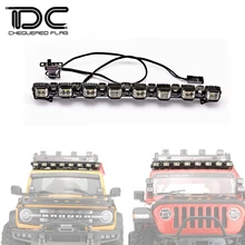 

DJ TRX4 1/10 Roof Square Light Bar Light can be Adjusted and Rotated TRAXXAS TRX-4 Bronco SCX10 RC Car Upgrade Accessories