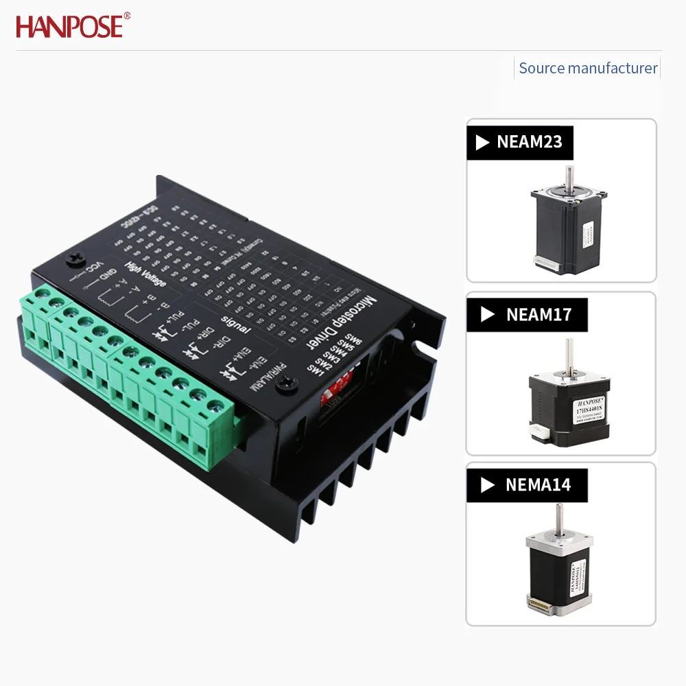 스테퍼 모터 드라이버 TB6600 전류 4.0A 서브디비전 32, NEMA23 및 NEMA17 모터와 호환 가능