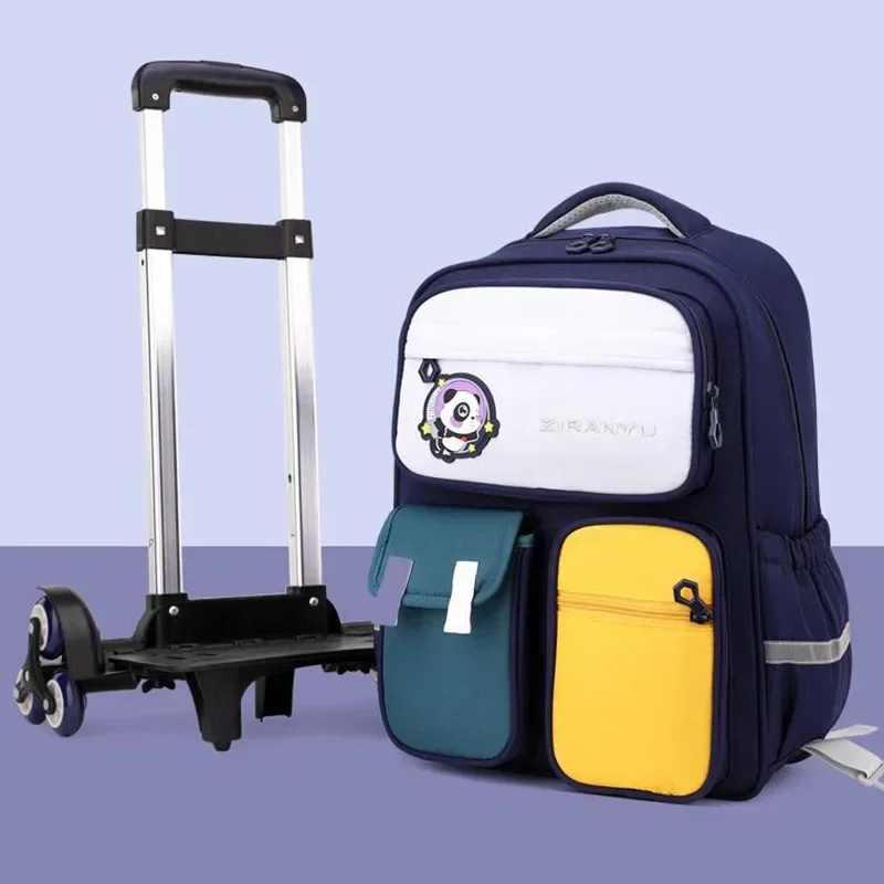 New Mochilas Escolares School Backpack Rolling Back Pack Wheeled Bagpack Kids Trolley School Bag for GirlsTravel Luggage Bolsa