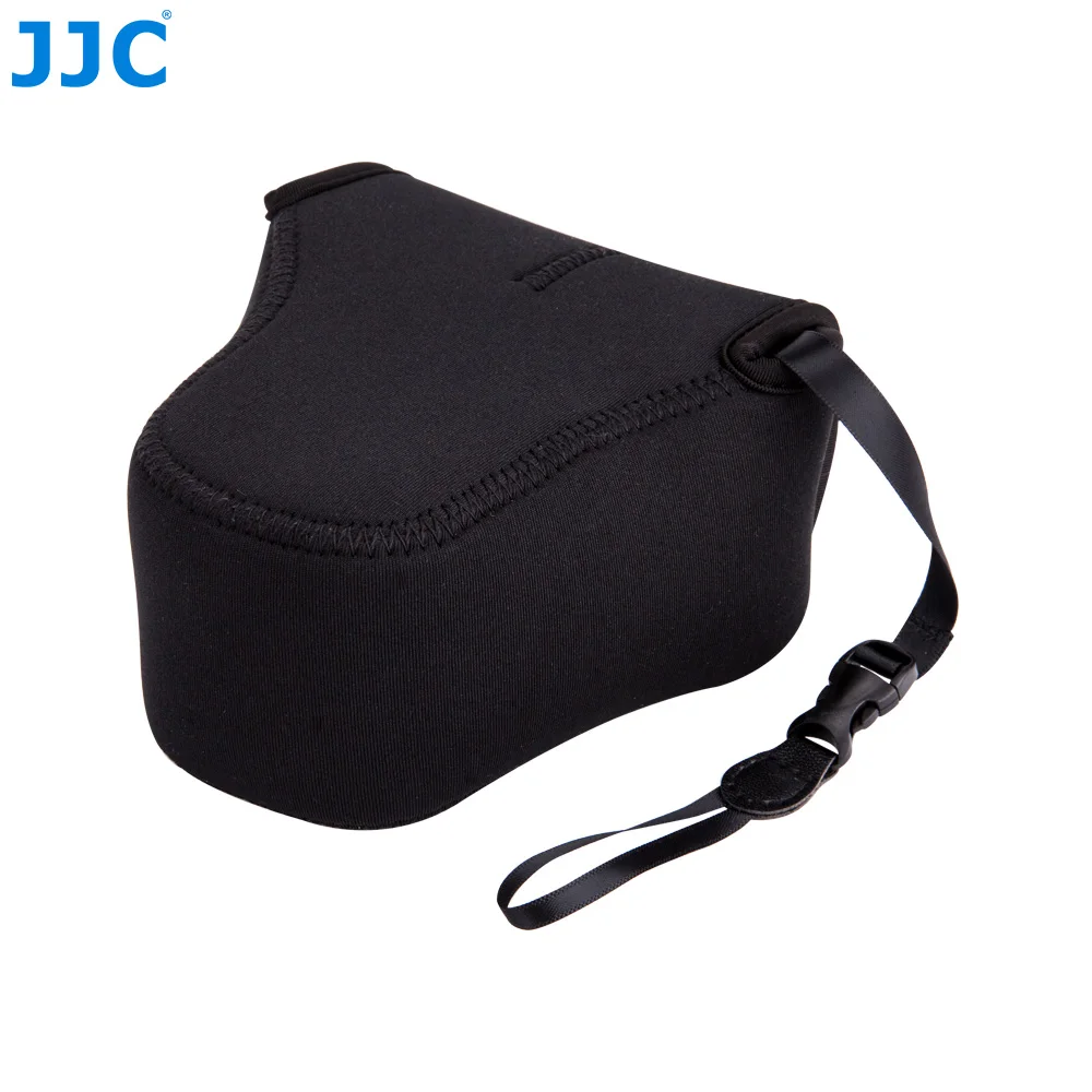 JJC 부드러운 네오프렌 카메라 파우치 컴팩트 가방,  ZV-E10 A6500, A6400, A6300, A6100, A6000 용, 분실 방지 내부 스트랩 보호대