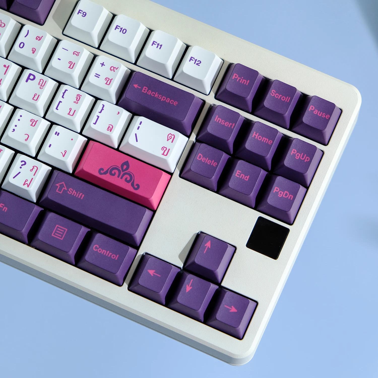 Chaves Gmk Thai Keycaps Cereja Perfil Pbt 5-side Tintura Sublimação Teclado Mecânico para mx Switch com 1.75 u Shift 154 - Imagem 4