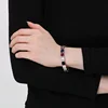Stainless Steel Cuff Bracelets For Women Multiple Color Ellipses Square Crystal Glass Dubai Women Wedding Bangle Jewelry 2