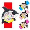Slap Bracelet Children's Watch Cute Penguin, Crab, Turtle, Dolphin Patterns Toy Baby Birthday Gift Boys Girls Kids Watches Clock 2