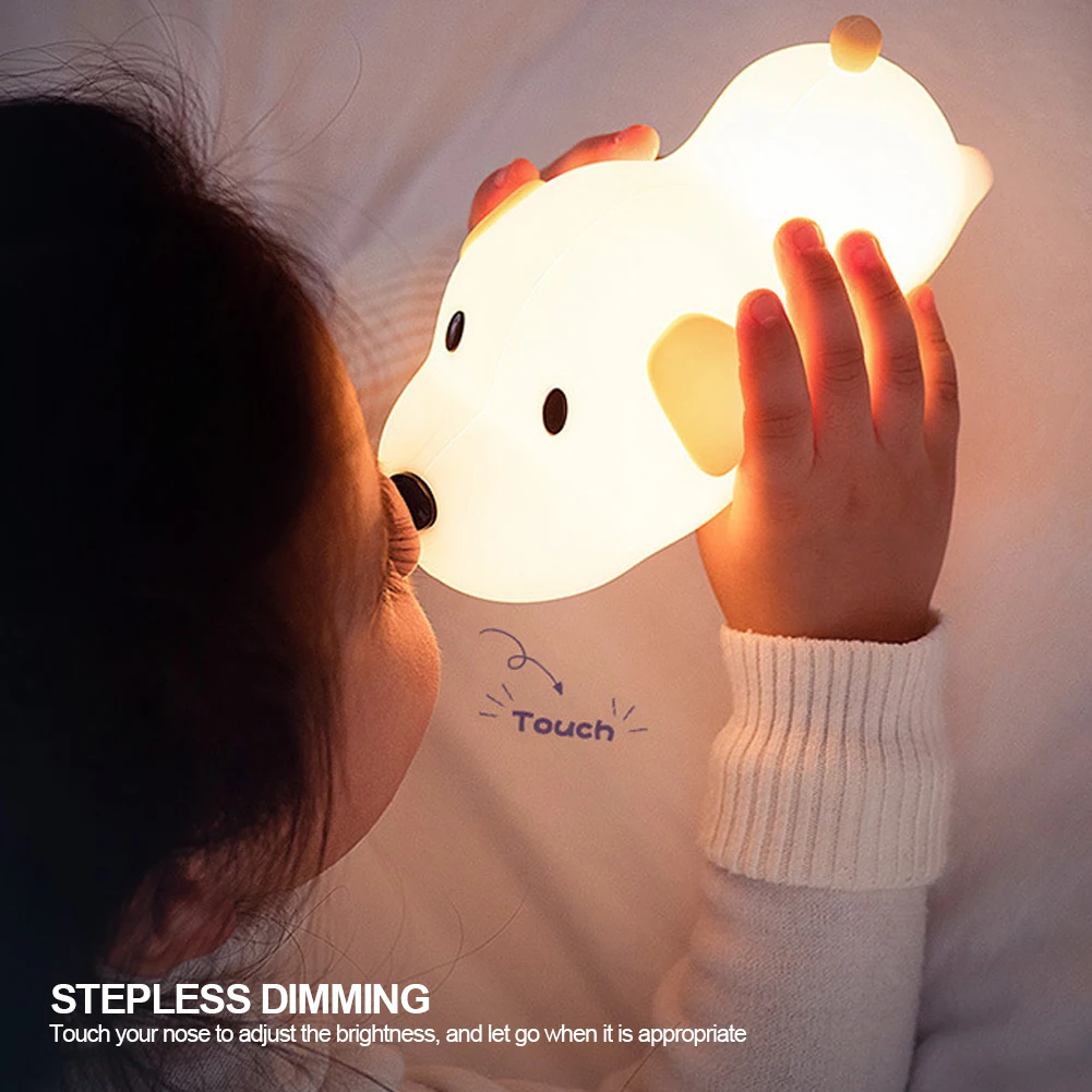 Lampada Cagnolino LED Ricaricabile — Touch e Luce Calda - immagine 8