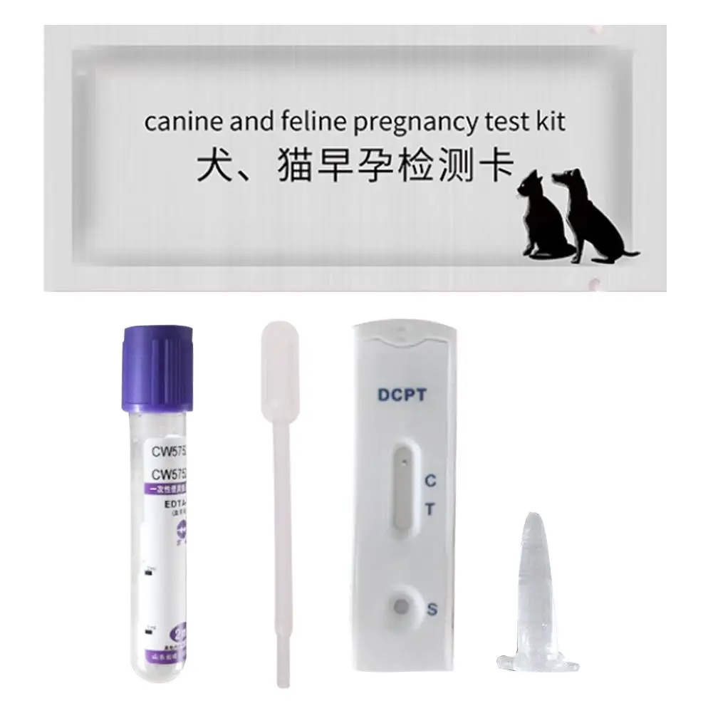 Dog Pregnancy Test Card Canine Feline Early Pregnancy Test Strips Kit Blood Serum Method For Pet Dog And Cat Bulldog X2C2 images - 6