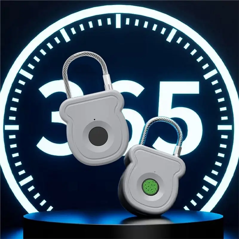 【RECOMENDAR】키리스 지문 생체 인식 자물쇠 USB 충전 기능이 있는 전기 잠금장치 20명 사용자 용량 플라스틱 디자인 소재