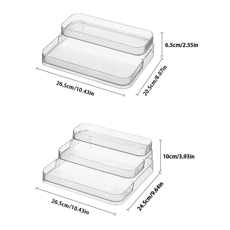 3 Tier Desktop Parfüm Regal Acryl Kosmetik Veranstalter Parfüm Lager regal Puppe Display Stand Küche Gewürz Veranstalter 6