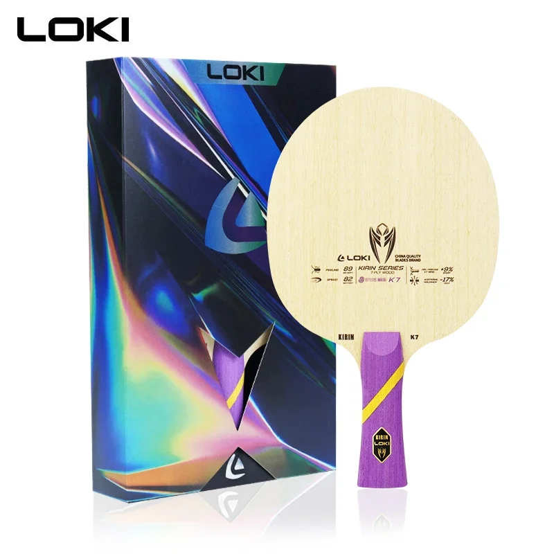 Description Picture 3 of itemOrginal LOKI Kirin K7 Table Tennis Blade 7 Layers Wood Ping Pong Blade Professional Training Ping Pong Racket OFF+ Loki Blade