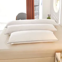 1pc White Pillow Core Home Bed Long Pillows подушки Washable Pillow Skin-friendly Neck Cushion almohadas para dormir 2