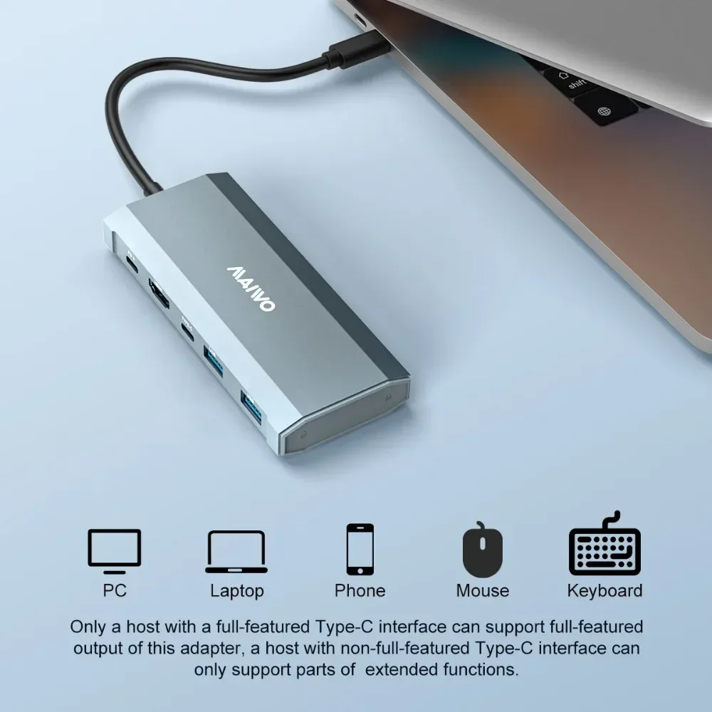 MAIWO M.2 ϵ ̺ Ŭ Ȯ ũ, NVME/SATA   ϵ ̺ Ŭ, 6-in-1 , CŸ-M.2 ̽