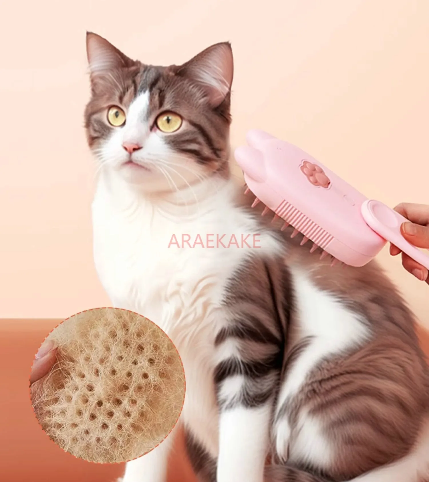 Pet spray massage comb steam hair brush cat hair cleaner cat dog to float bath free comb