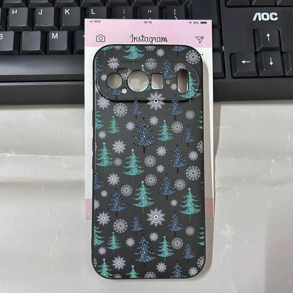 Festive Christmas Santa Elk Soft TPU Phone Case Cover