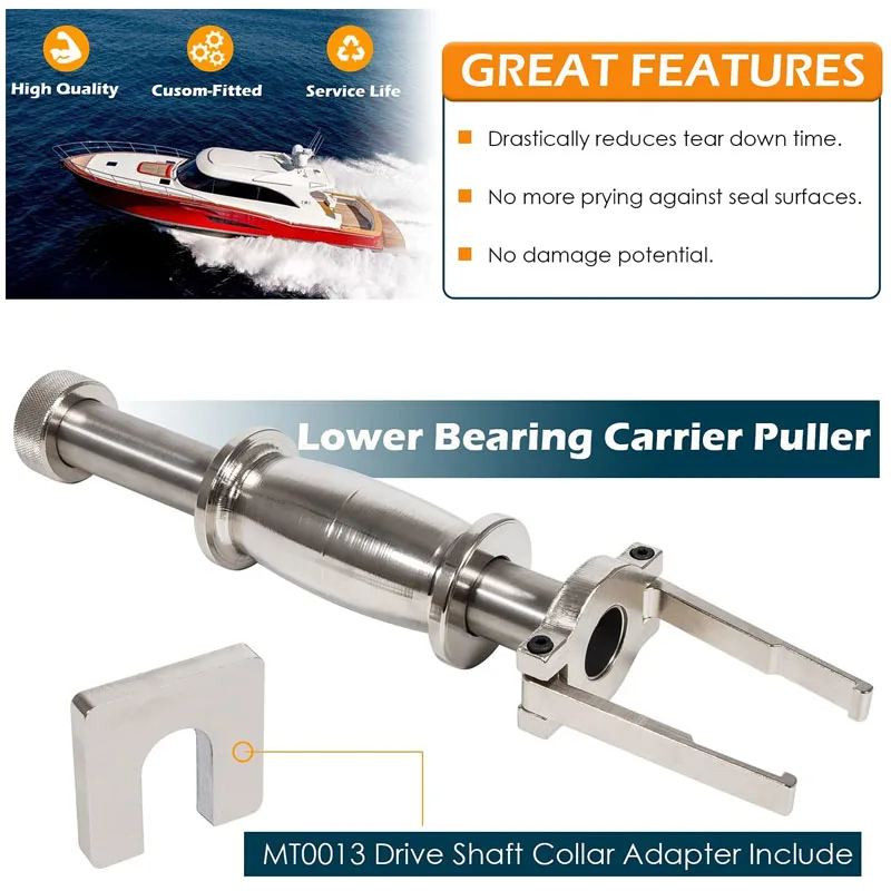 Upper & Lower Bearing Carrier Puller with Fuel Water Separator Wrench for Yamaha Johnson Evinrude Mercury Honda