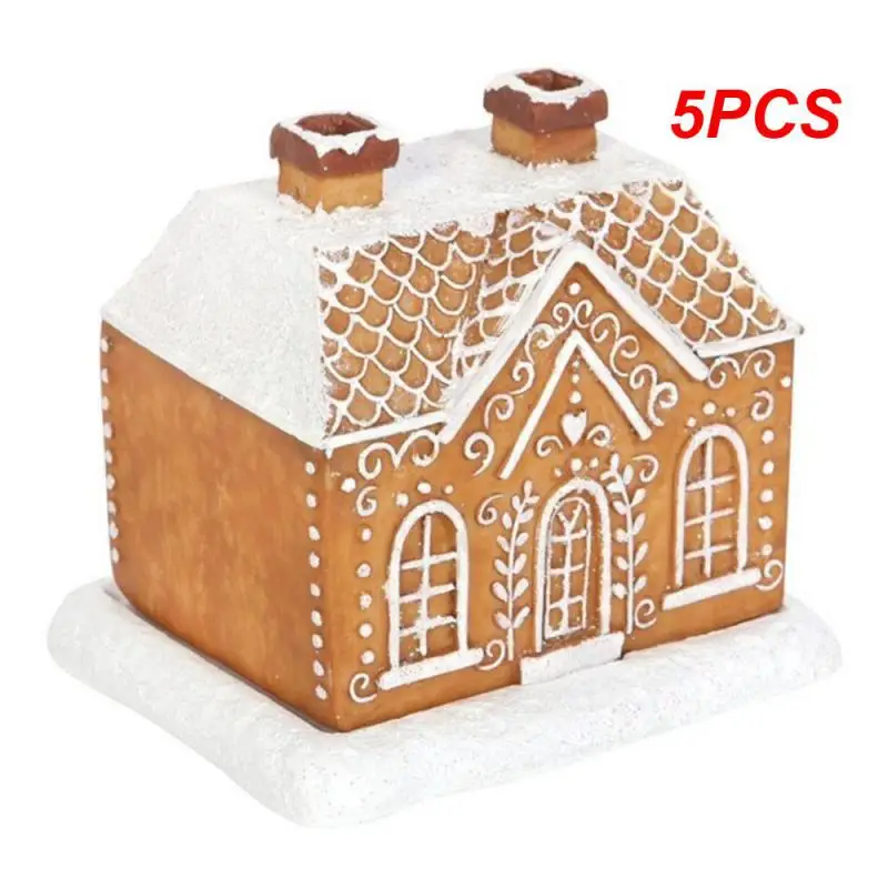 

5 шт. поделки, горелка для благовоний, украшение, рождественские подарки, украшение для снега, теплый и удобный дымоход, хижина, товары для дома, Рождество