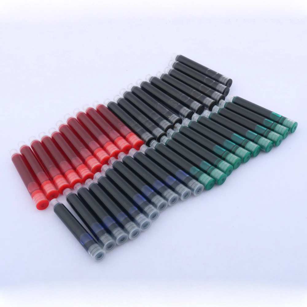 51pcs Fountain Pen ink refills diameter 2.6mm 3.4mm standards international Stationery Office supplies INK PEN 4