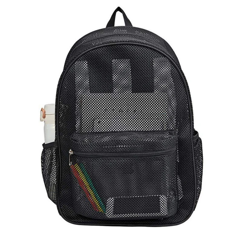 Heavy-duty mesh women's backpack portable business travel storage bag 5