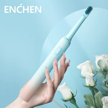 ENCHEN MINT5 전동 음파 칫솔, C타입 포트, 성인 커플 세트, 전신 세척 가능, IPX7 방수, 3 가지 청소 모드