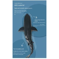 Smart Remote Control Fish Children's Swimming Pool Beach Bath Toys Simulation Remote Control Mechanical Fish Robot Durable Black 2