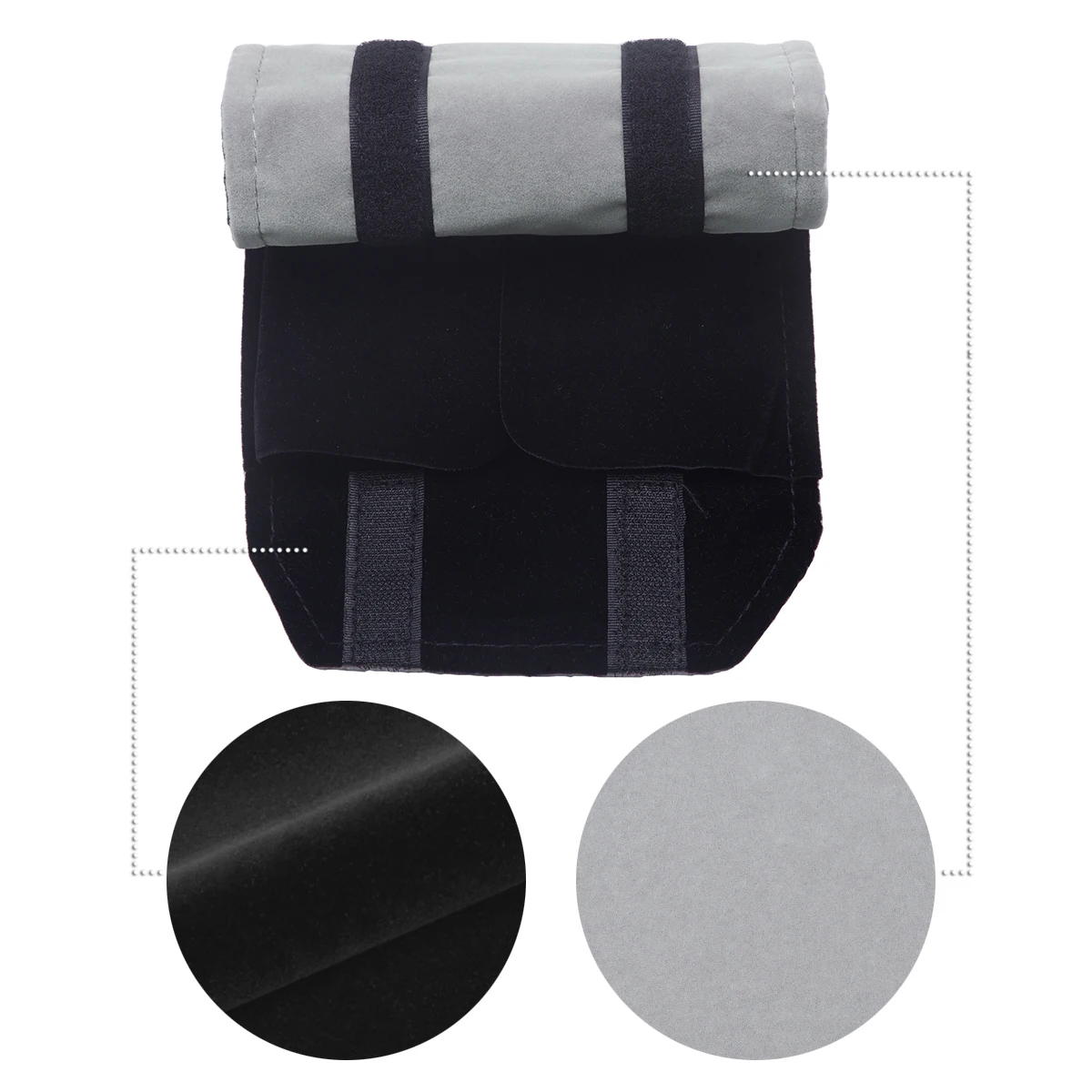 Portable Travel Jewelry Organizer Roll Foldable Flannel High Capacity For Journey-Rings Necklaces Jewerly Storage Bag
